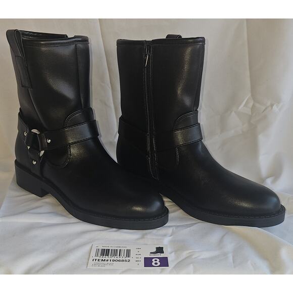 DV Dolce Vita Women's Poca Harness-Strap Moto Booties - Picture 2 of 6